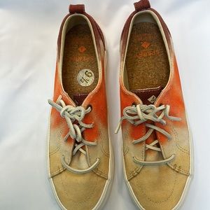 Sperry Top Sider Women's Dip Dye Platform Sneakers-Size 9.5